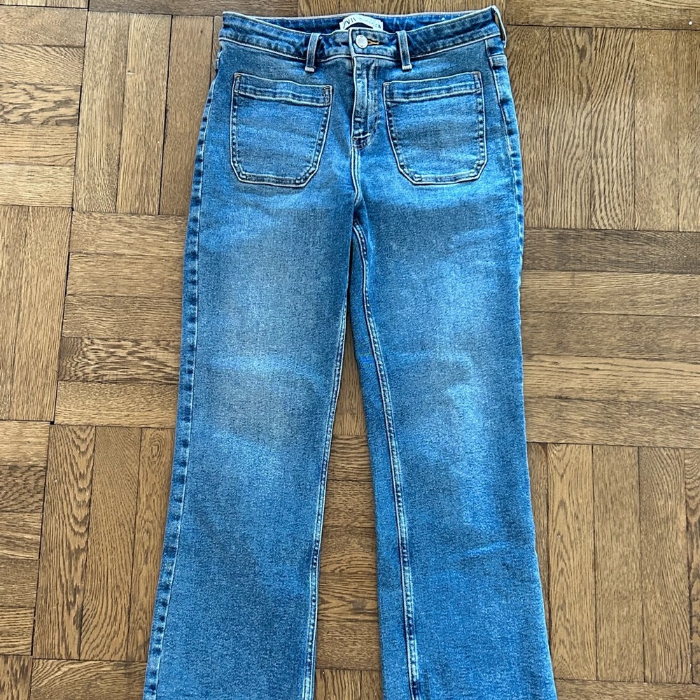 Super Chic Zara Front Pocket Jeans